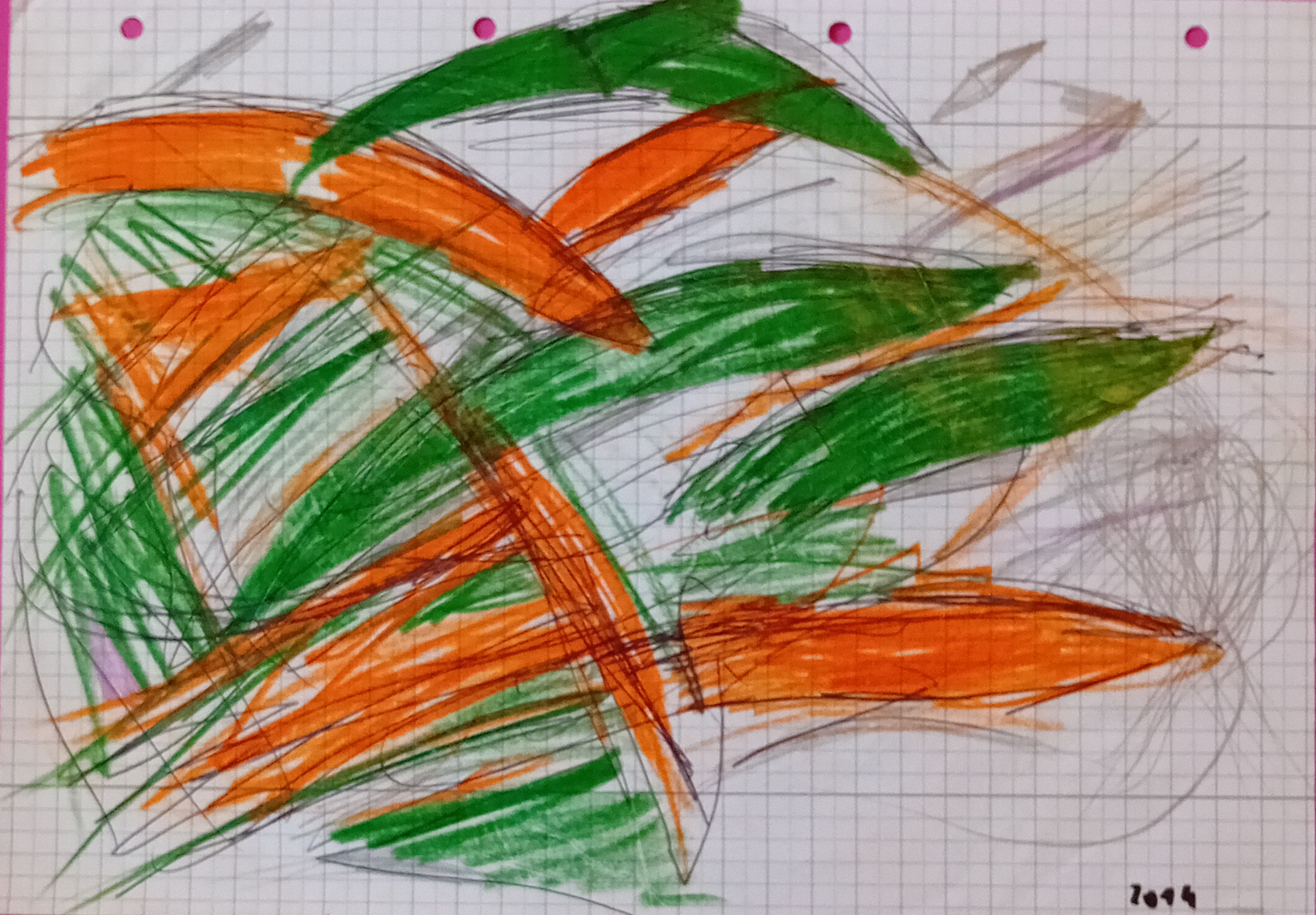 Blätter, 2014. Drawing, 21 x 29