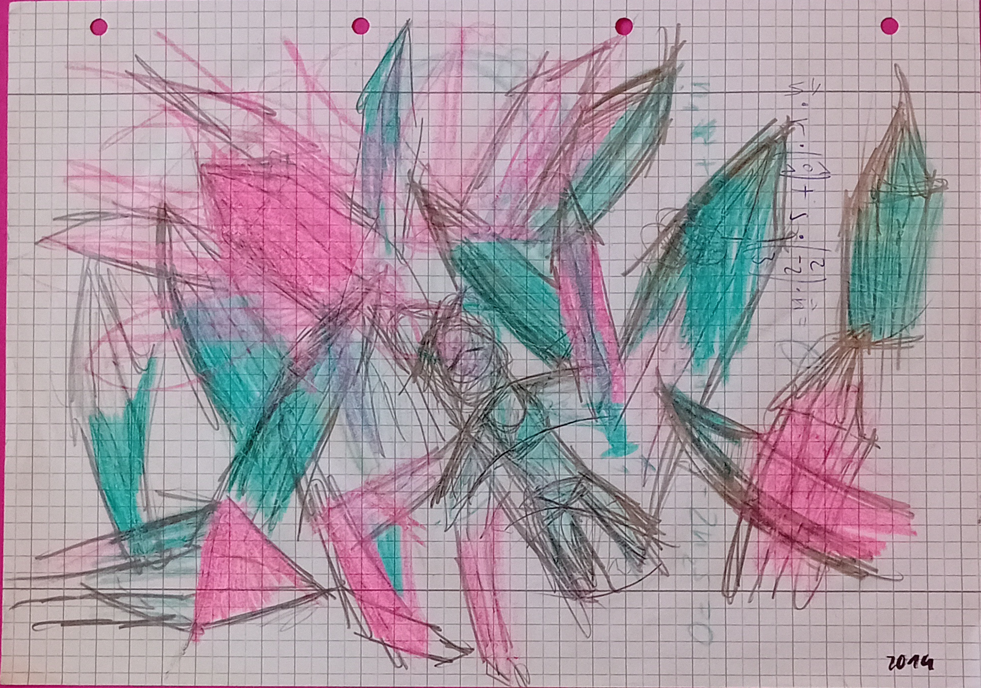 Kristalle, 2014. Drawing, 21 x 29