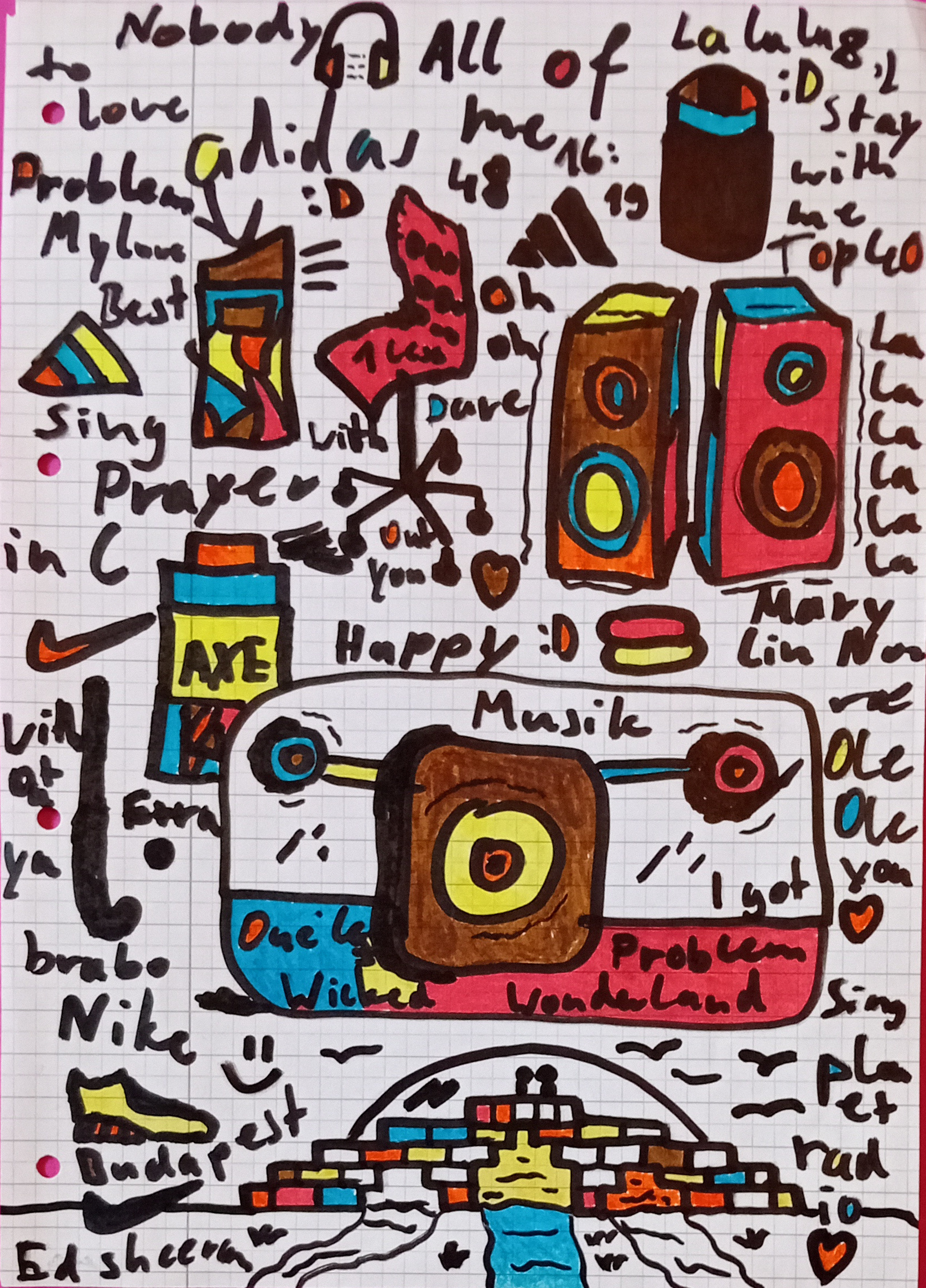 Musik, 2014. Drawing, 21 x 29