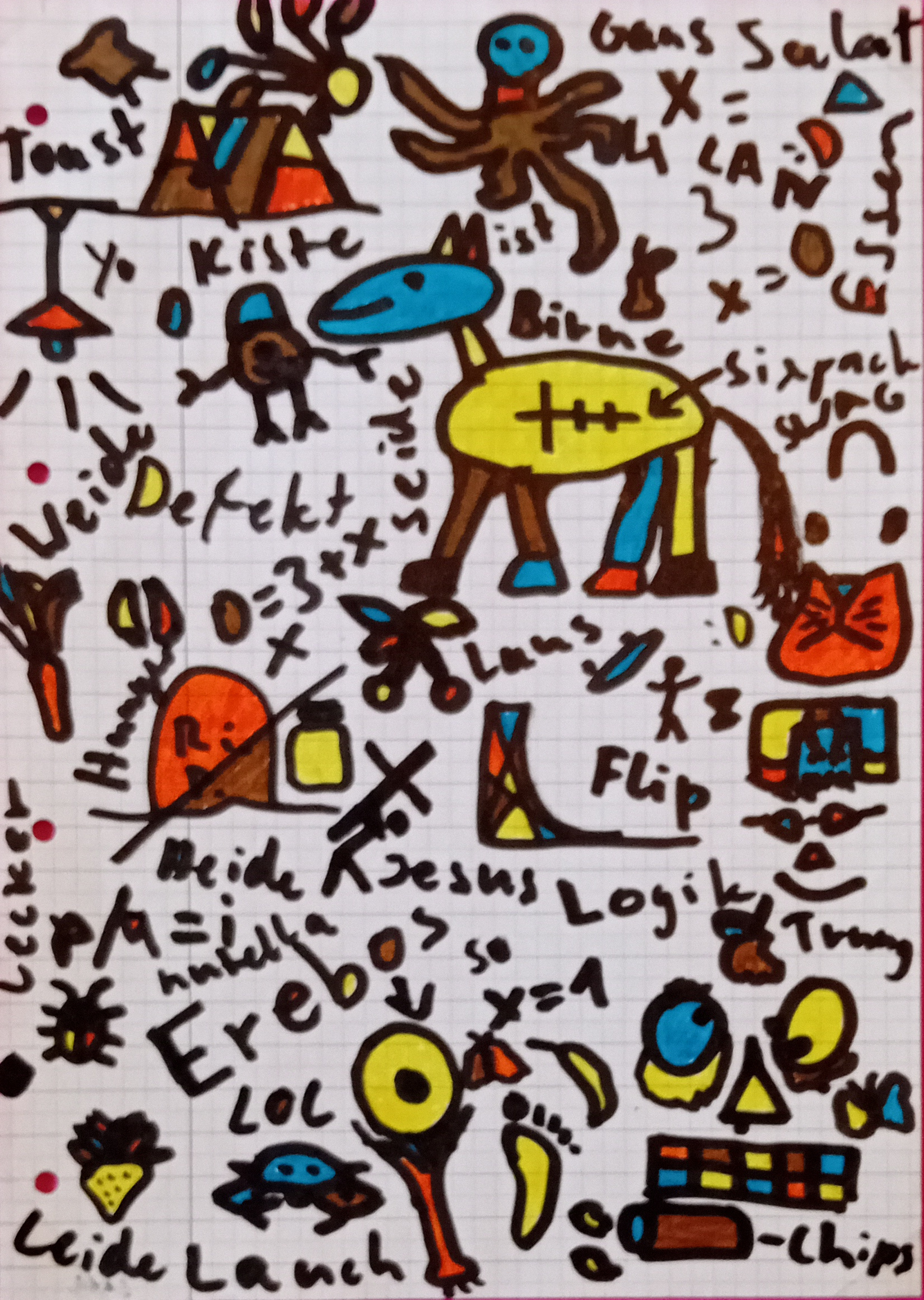 Sixpack, 2014. Drawing, 21 x 29