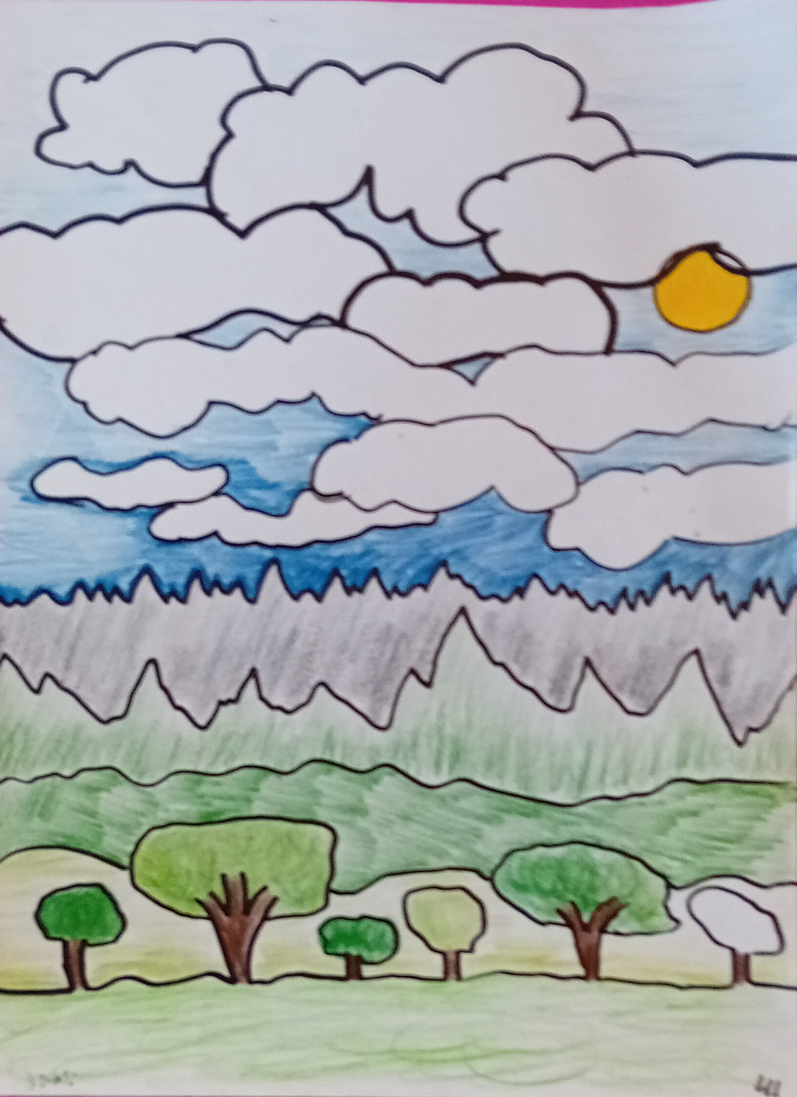 Landschaft, 2016. Drawing -- 29 x 42