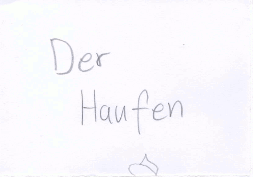 Der Haufen, 2025. Bleistift auf Papier -- 822 x 574