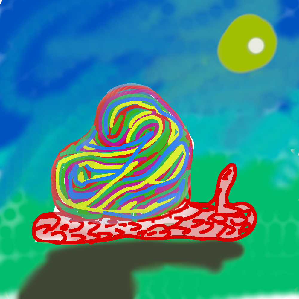 Schnecke, 2021. Digital -- 1000 x 1000