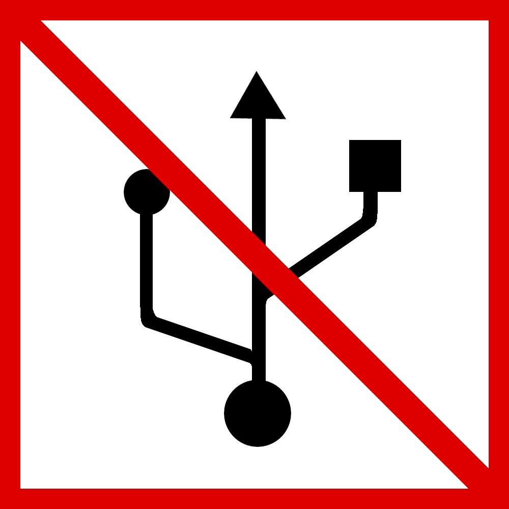USB Verbot, 2019. Digital -- 1000 x 1000