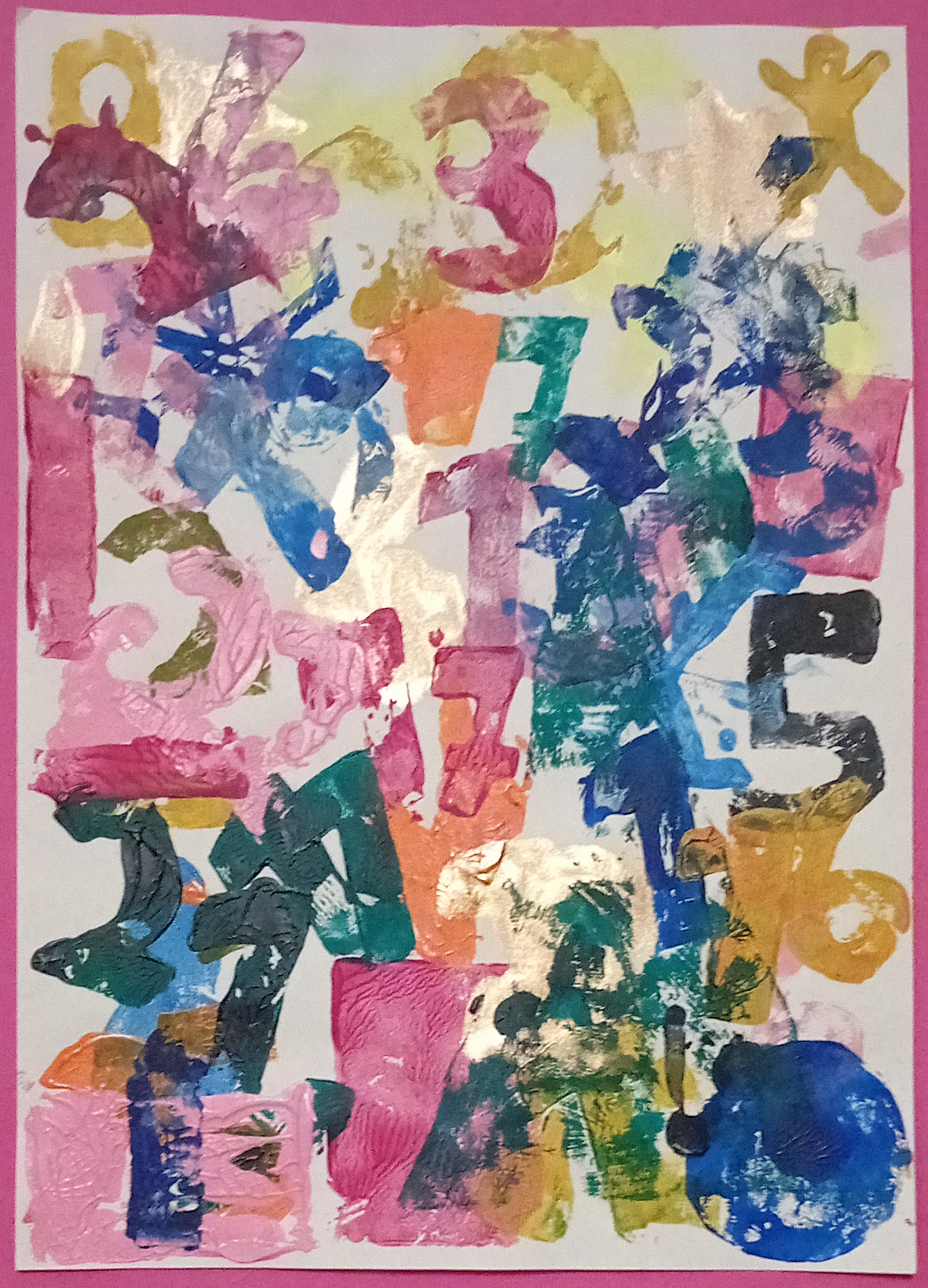 Advent, 2023. Acryl auf Papier -- 21 x 29