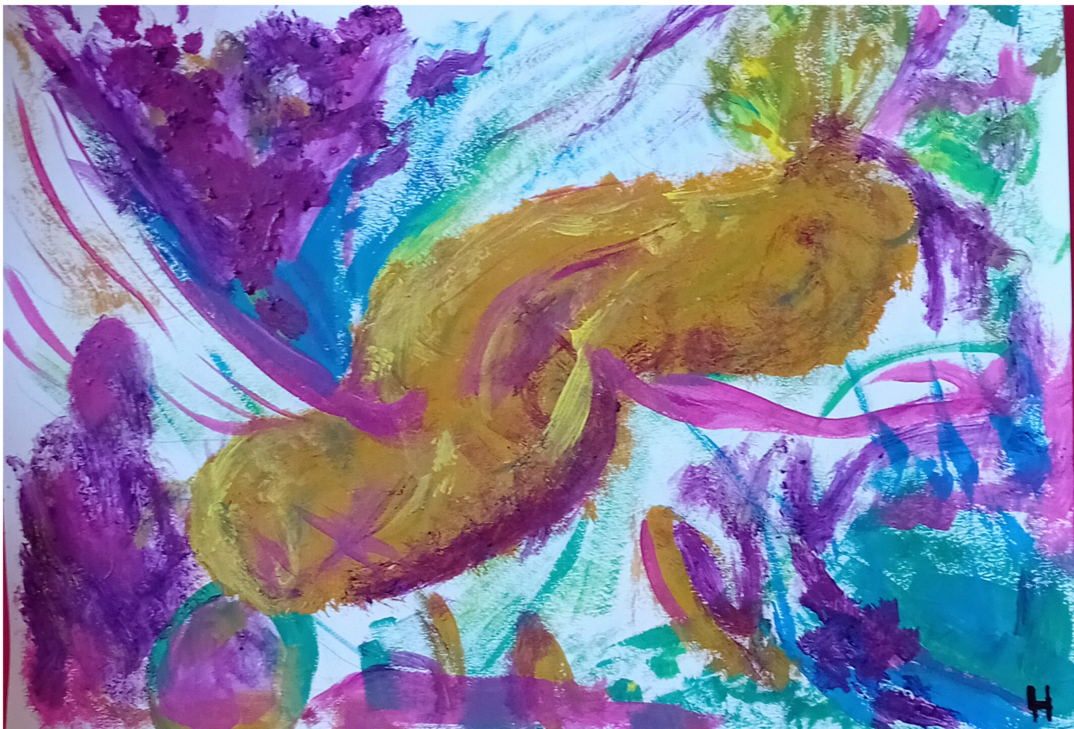 Flips, 2023. Painting -- 29 x 42