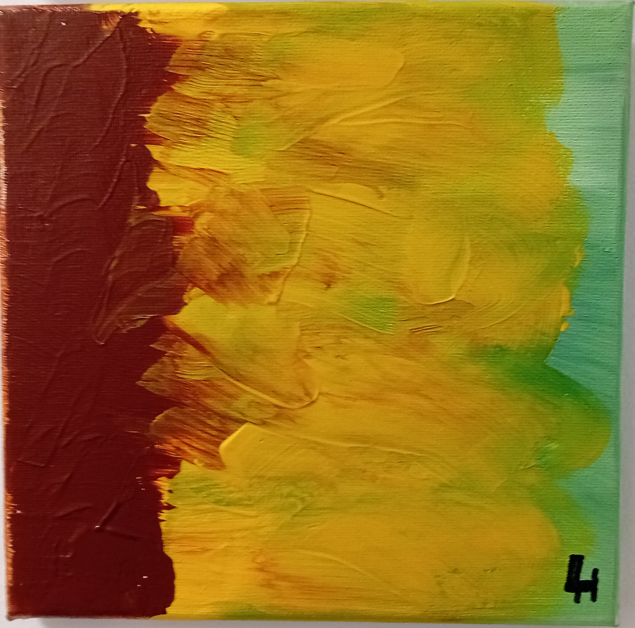 Sonnenblume 1, 2024. Painting -- 20 x 20