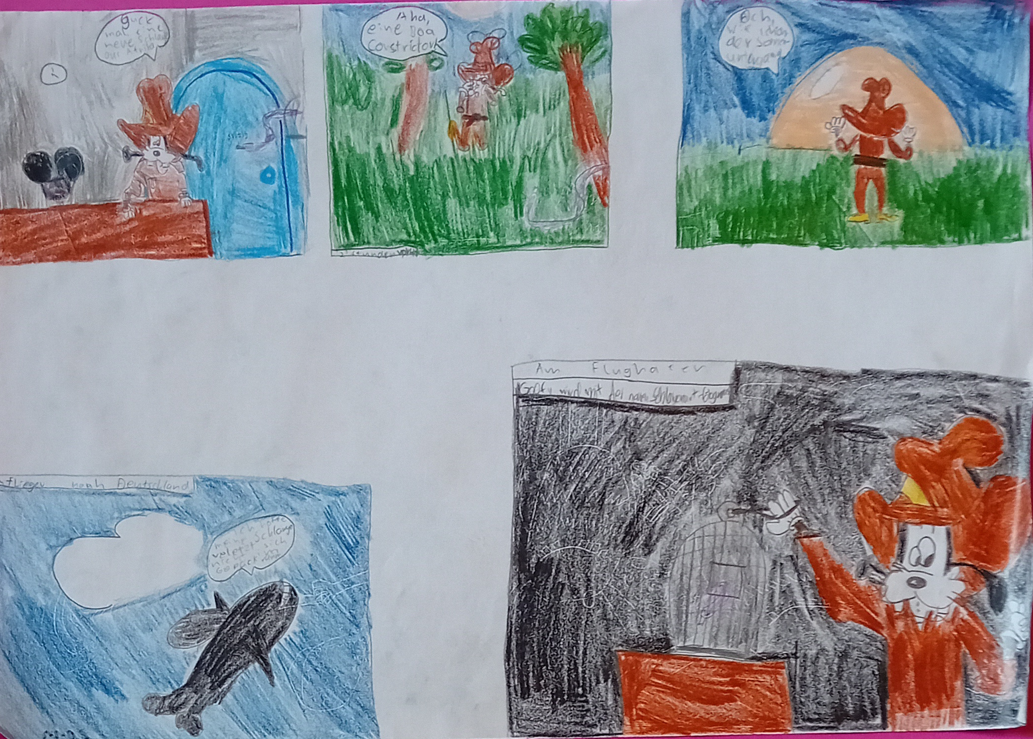 Comic, 2011. Buntstift auf Papier -- 42 x 29