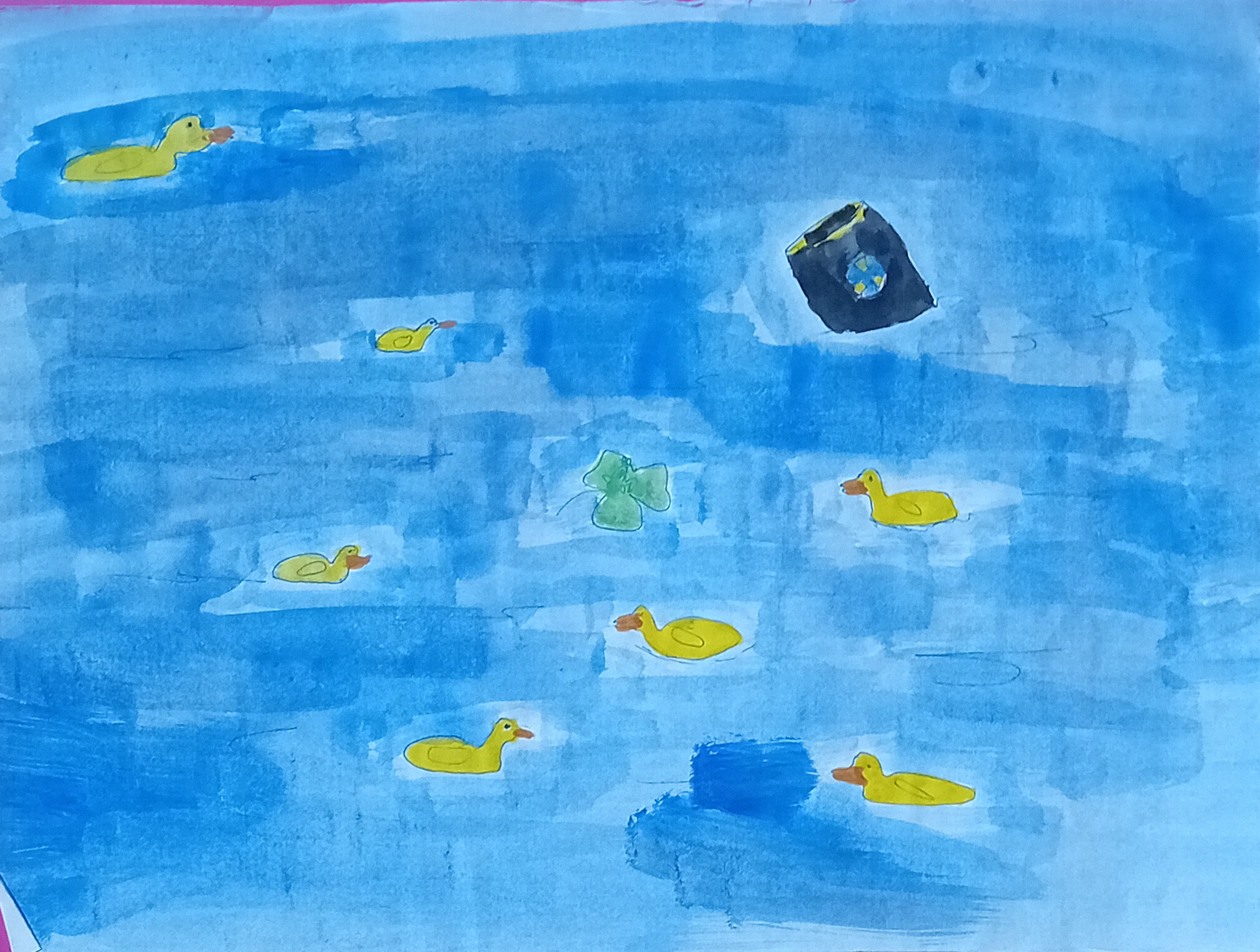 Enten, 2011. Deckfarben auf Papier -- 42 x 29
