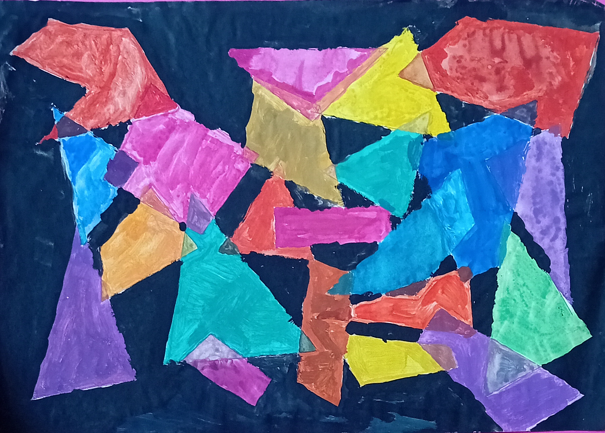 Formen, 2013. Deckfarben auf Papier -- 42 x 29
